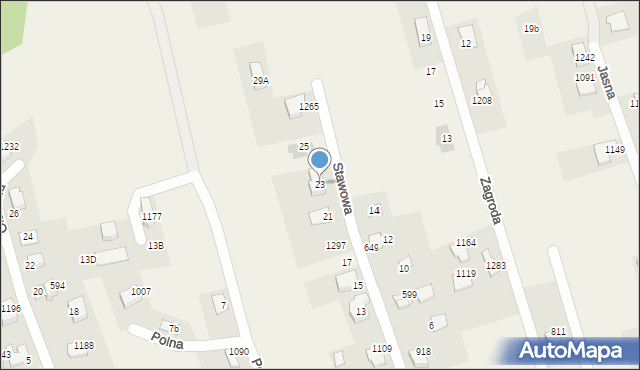 Buczkowice, Stawowa, 23, mapa Buczkowice