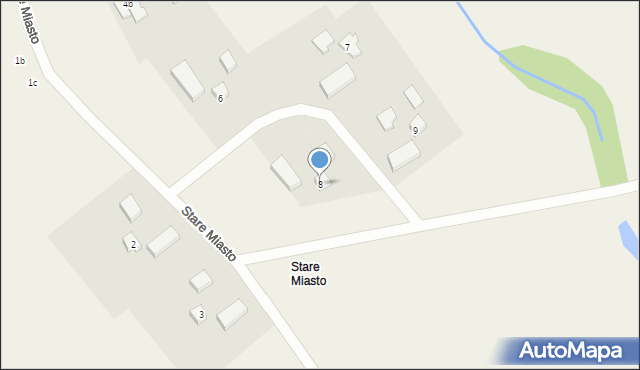 Budzistowo, Stare Miasto, 8, mapa Budzistowo