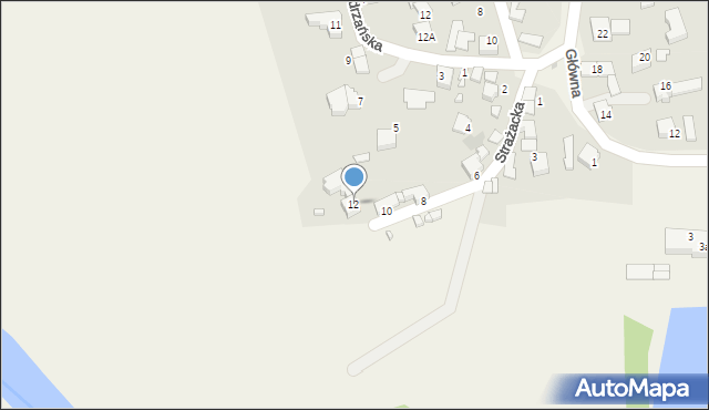 Buków, Strażacka, 12, mapa Buków