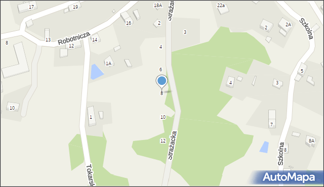 Bukowiec, Strażacka, 8, mapa Bukowiec