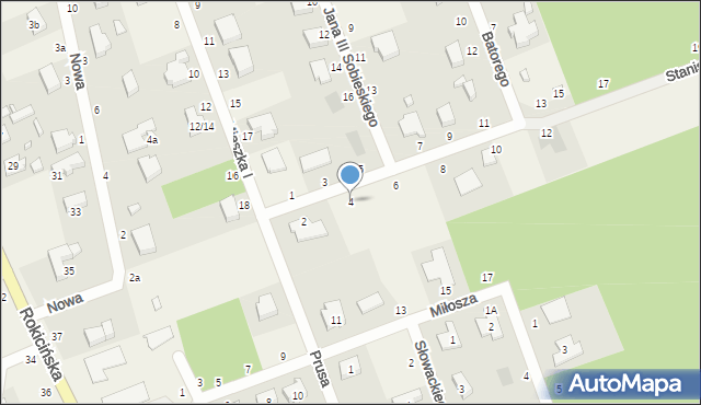 Bukowiec, Stanisława Augusta Poniatowskiego, 4, mapa Bukowiec