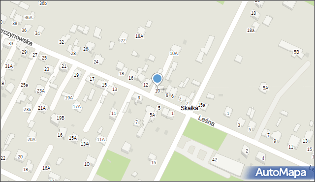 Bukowno, Starczynowska, 10, mapa Bukowno