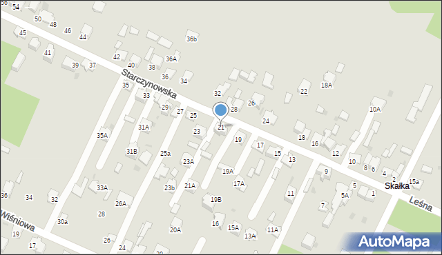 Bukowno, Starczynowska, 21, mapa Bukowno