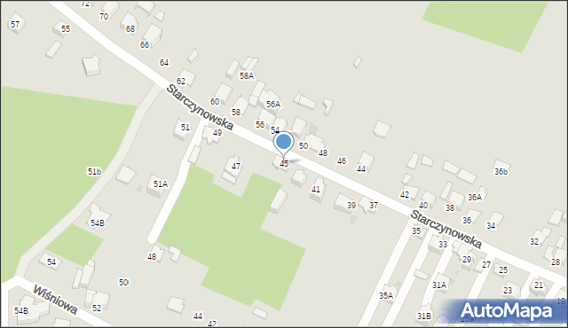 Bukowno, Starczynowska, 45, mapa Bukowno