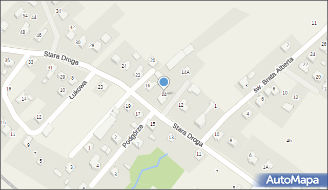 Bulowice, Stara Droga, 14, mapa Bulowice