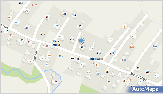 Bulowice, Stara Droga, 146, mapa Bulowice