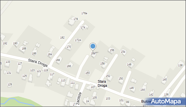 Bulowice, Stara Droga, 164, mapa Bulowice
