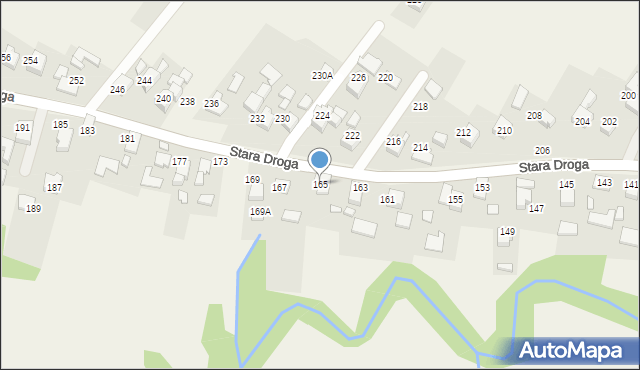 Bulowice, Stara Droga, 165, mapa Bulowice