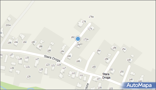 Bulowice, Stara Droga, 170, mapa Bulowice