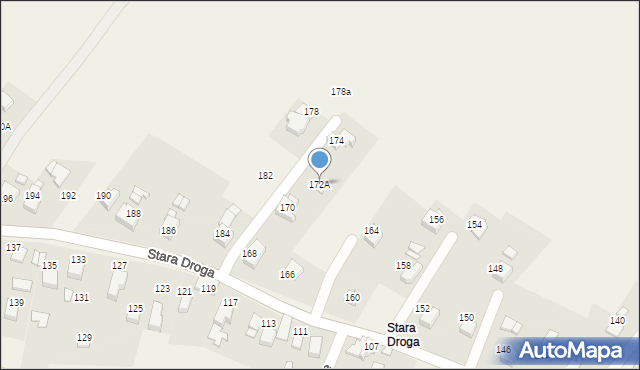 Bulowice, Stara Droga, 172A, mapa Bulowice