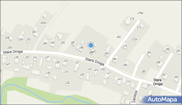 Bulowice, Stara Droga, 186, mapa Bulowice