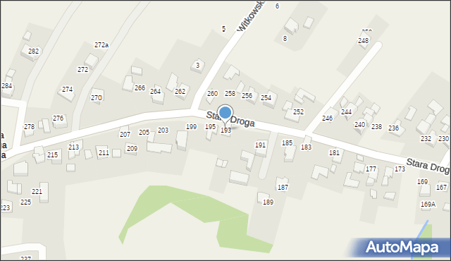 Bulowice, Stara Droga, 193, mapa Bulowice