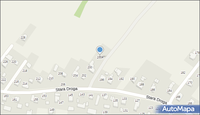 Bulowice, Stara Droga, 200A, mapa Bulowice