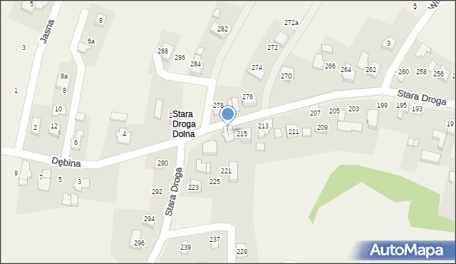 Bulowice, Stara Droga, 219, mapa Bulowice