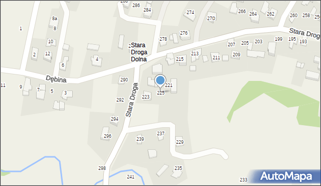 Bulowice, Stara Droga, 225, mapa Bulowice