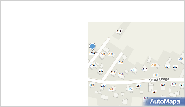 Bulowice, Stara Droga, 230A, mapa Bulowice