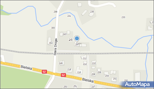 Bulowice, Stara Droga, 247, mapa Bulowice