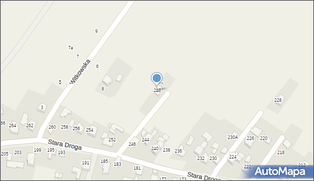 Bulowice, Stara Droga, 248, mapa Bulowice