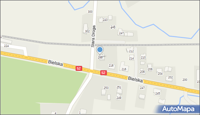 Bulowice, Stara Droga, 249, mapa Bulowice