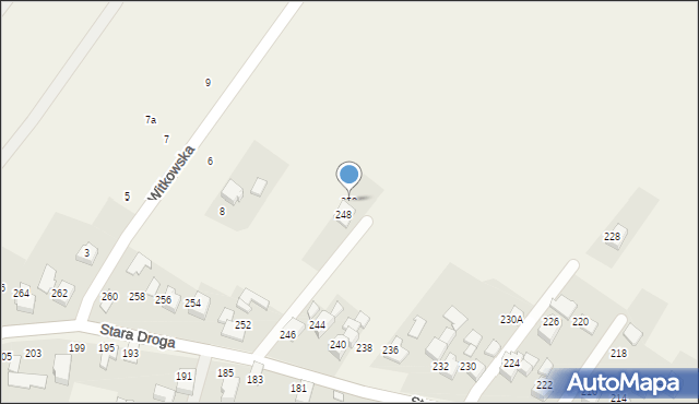 Bulowice, Stara Droga, 250, mapa Bulowice