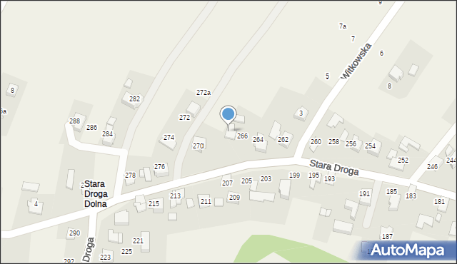 Bulowice, Stara Droga, 268, mapa Bulowice