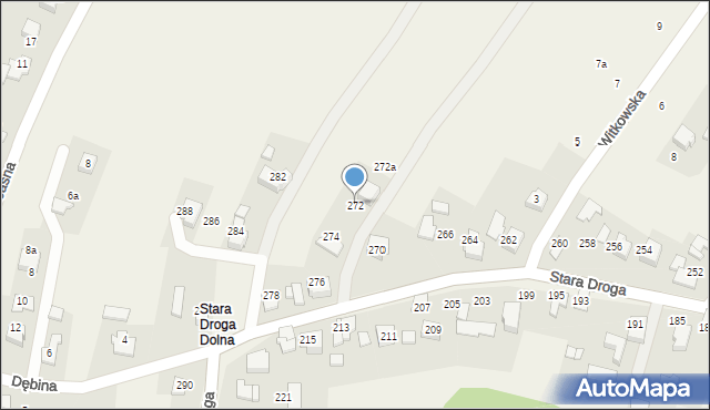 Bulowice, Stara Droga, 272, mapa Bulowice