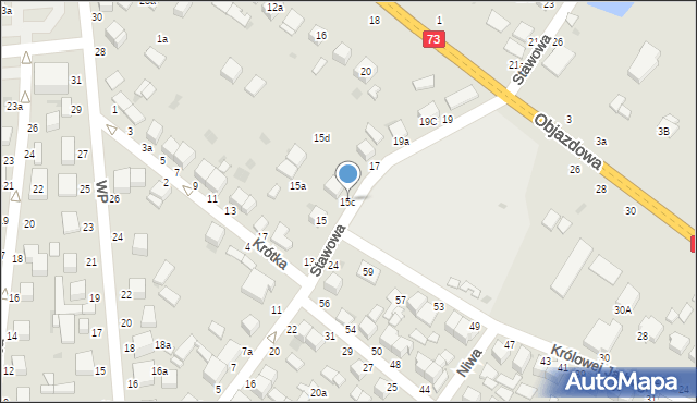 Busko-Zdrój, Stawowa, 15c, mapa Busko-Zdrój