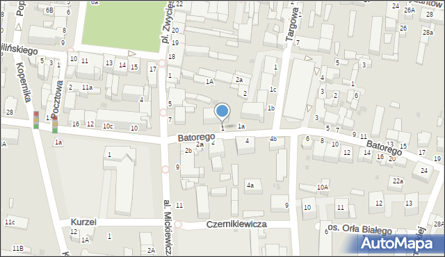 Busko-Zdrój, Stefana Batorego, 1, mapa Busko-Zdrój