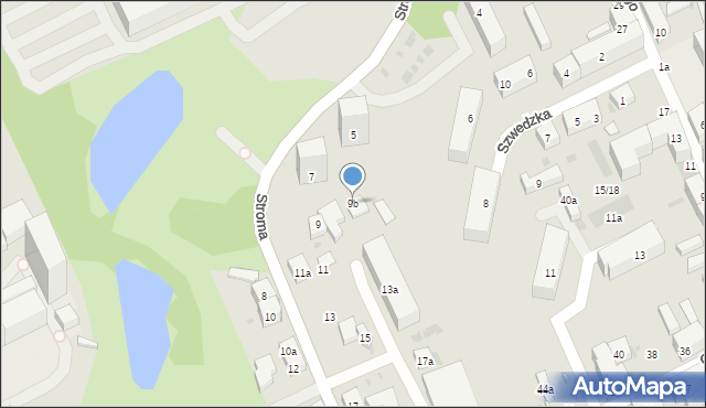 Bydgoszcz, Stroma, 9b, mapa Bydgoszczy