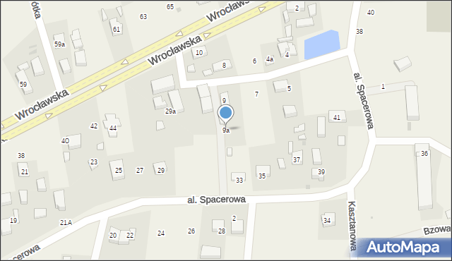 Byków, Stawowa, 9a, mapa Byków