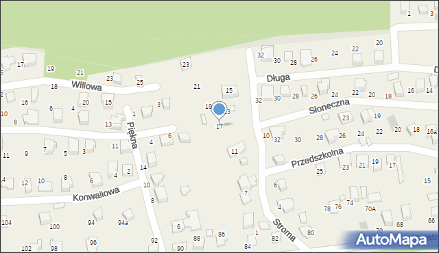 Bystra, Stroma, 17, mapa Bystra