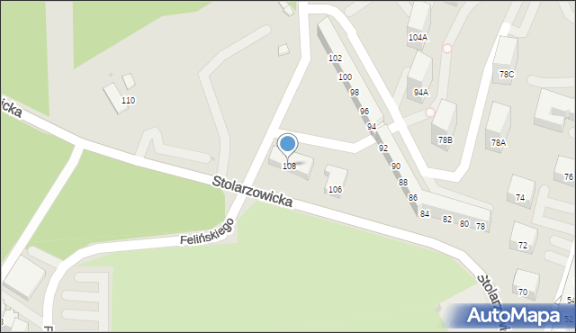 Bytom, Stolarzowicka, 108, mapa Bytomia