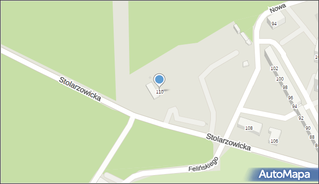 Bytom, Stolarzowicka, 110, mapa Bytomia