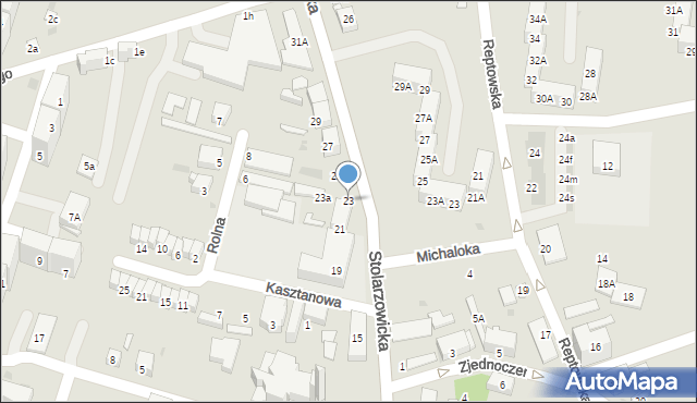 Bytom, Stolarzowicka, 23, mapa Bytomia