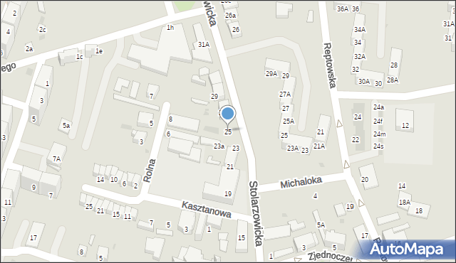 Bytom, Stolarzowicka, 25, mapa Bytomia