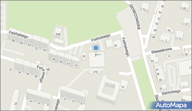 Bytom, Stolarzowicka, 37, mapa Bytomia