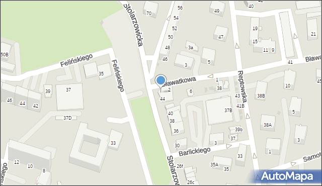 Bytom, Stolarzowicka, 44a, mapa Bytomia