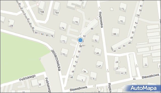 Bytom, Stolarzowicka, 58, mapa Bytomia