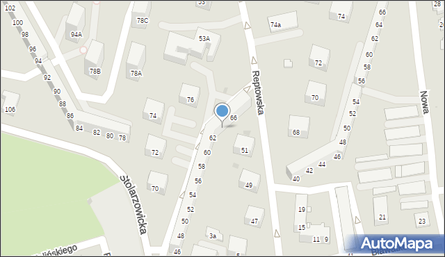 Bytom, Stolarzowicka, 64, mapa Bytomia