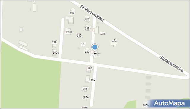 Bytom, Stolarzowicka, 177b, mapa Bytomia