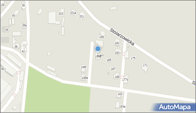 Bytom, Stolarzowicka, 199B, mapa Bytomia