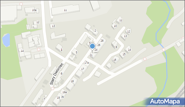 Bytów, Stary Dworzec, 22, mapa Bytów