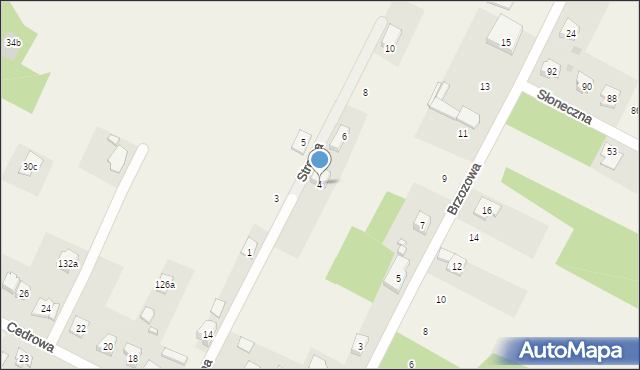 Cedzyna, Stroma, 4, mapa Cedzyna