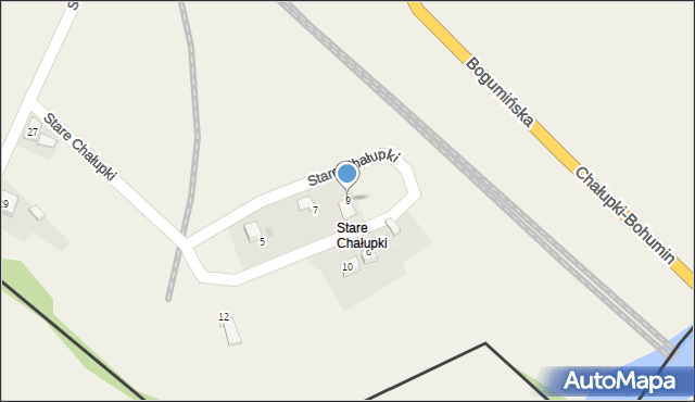 Chałupki, Stare Chałupki, 9, mapa Chałupki