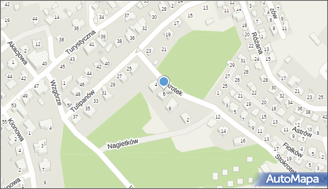 Charzykowy, Stokrotek, 6, mapa Charzykowy