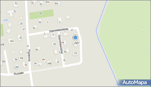 Chełm, Stanisławskiej Ireny, 10B, mapa Chełma