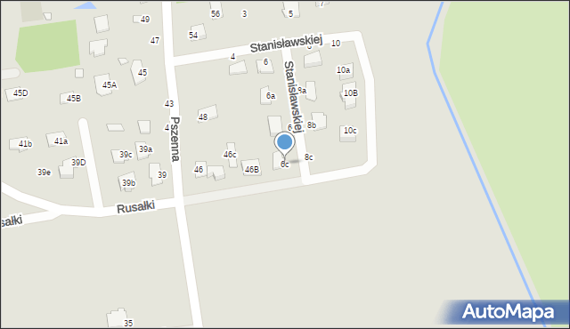 Chełm, Stanisławskiej Ireny, 6c, mapa Chełma