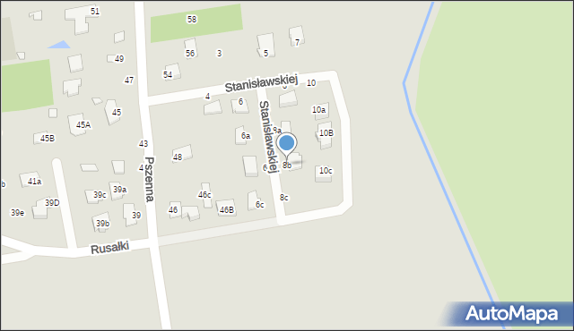 Chełm, Stanisławskiej Ireny, 8b, mapa Chełma