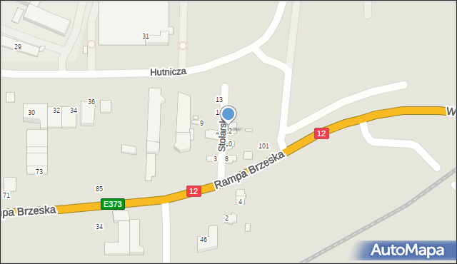 Chełm, Stolarska, 12, mapa Chełma