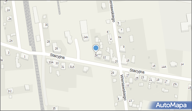 Chełm Śląski, Stacyjna, 24, mapa Chełm Śląski